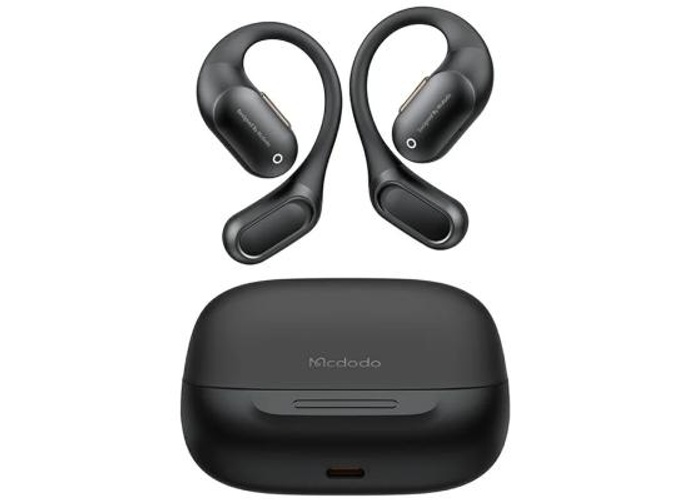 MCDODO HP-007 Open-Ear True Wireless Earbuds with LED Display BT Headphones IPX4 Water Resistant, up to 24 Hours Play Time- Black product thumbnail 2