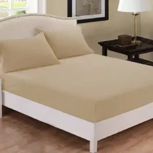 Fieldcrest Plain Fitted Sheet Set - 100% Cotton - 220 Thread Count - Canvas (Available in sizes) product thumbnail 2
