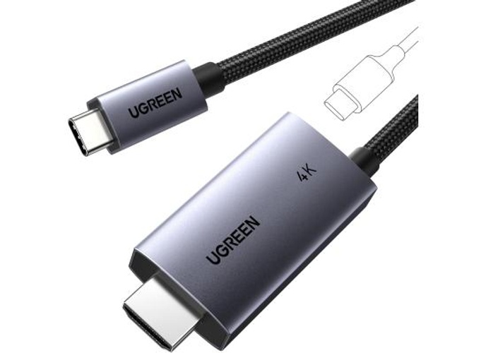 UGREEN USB C to HDMI Cable with 100W PD Fast Charging Adapter 4K@60Hz 2-in-1 Thunderbolt Unidirectional Type C to HDMI Compatible iPhone 17 Pro Max, SteamDeck, MacBook, iPad, Galaxy S25, XPS, 2M product thumbnail 2