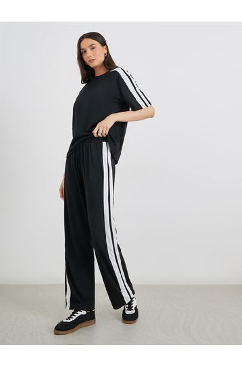 Side Striped Panel Regular T-Shirt and Joggers Co-Ords product thumbnail 2