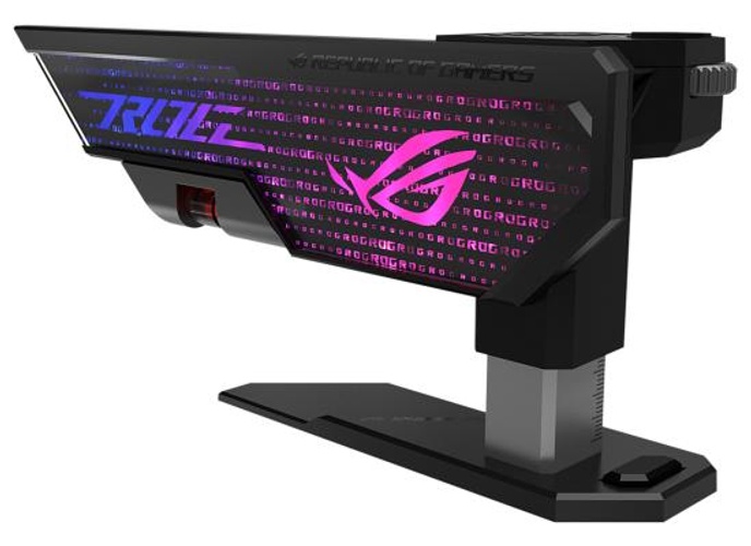 Asus XH01 ROG Herculx Graphics Card Holder Toolless Mount Zinc Alloy Structure Height Adjustable product thumbnail 2