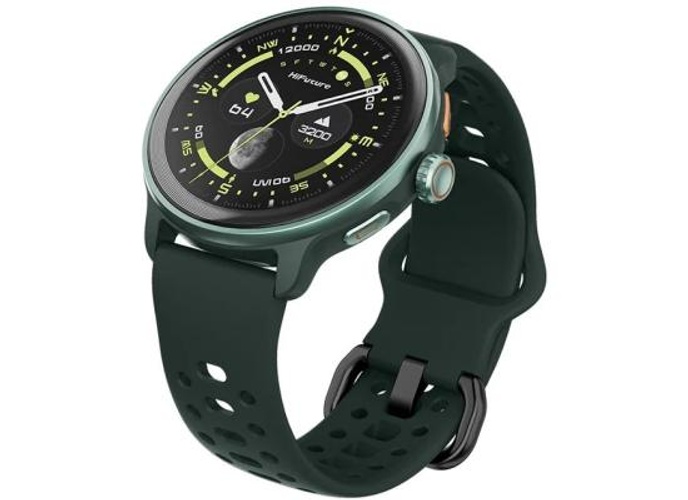 HiFuture VELA Smart Watch,1.43" AMOLED Display, Bluetooth 5.3, Powered by Dual Core Processor & Syntra AI, GPS Heartbeat & 100+ Sports Modes 5ATM Waterproof 36mm Smart Watch - Dark Green product thumbnail 2