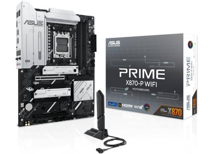 ASUS Prime X870-P WIFI 7 AMD X870 AM5 ATX 4x M.2 Slots DDR5 USB 3.2 Gen 2x2 Type-C® USB4® Header & 2.5Gb Ethernet product thumbnail 2