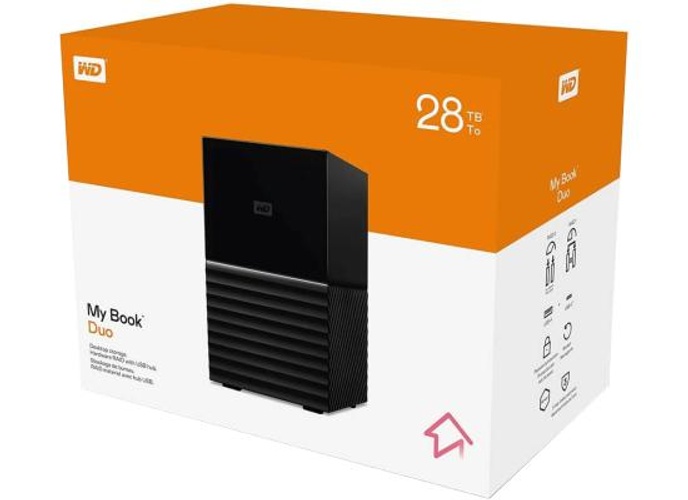 WD My Book Duo 28TB Two-Bay Desktop External HDD RAID-0 (2x14TB) USB 3.0 & Type-C w/ Password Protection & Auto Backup Software product thumbnail 2