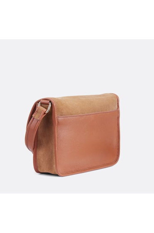 FELICIE Signature Dual Fabric Leather Messenger Bag product thumbnail 3