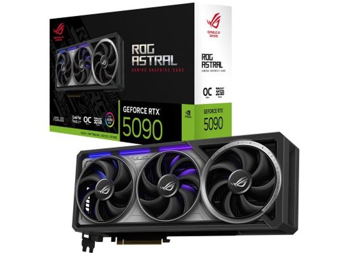 ASUS ROG Astral GeForce RTX 5090 OC Edition Graphics Card, 32GB GDDR7 512-Bit Memory, 2580 MHz Boost Clock, 21760 CUDA Cores, PCI Express 5.0 product thumbnail 2