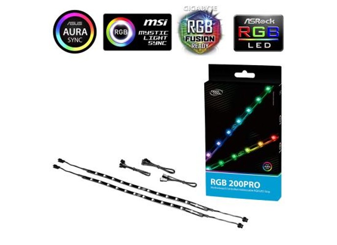 Deepcool RGB 200 PRO Colour Addressable LED Strip Magnetic Lighting Kit product thumbnail 2
