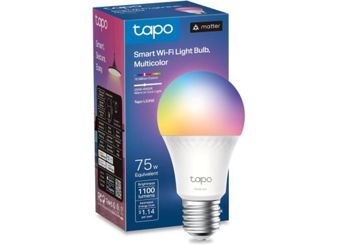 TP-Link Tapo L535E Smart Light Bulbs, 1100 Lumens High Brightness(75W Equivalent), Matter-Certified, 16M Colors RGBW LED Bulb, Dimmable, CRI>90, Voice Control w/Siri, Alexa & Google Home product thumbnail 2