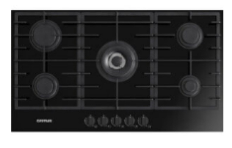 G3 FERRARI Gas on Glass Hob, 90Cm, Black