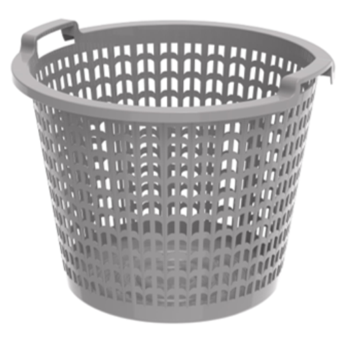 Cosmoplast 50L Wide Laundry Basket - Grey