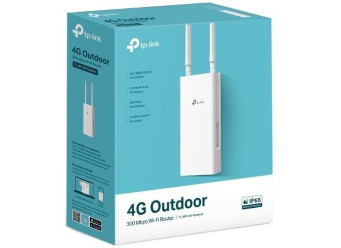 TP-Link TL-MR100 Outdoor 4G LTE 300 Mbps Outdoor WiFi Router, IP65 Weatherproof 4G Router with Sim Slot Unlocked, Pole/Wall/Window Mounting, Connect up to 32 Devices product thumbnail 2
