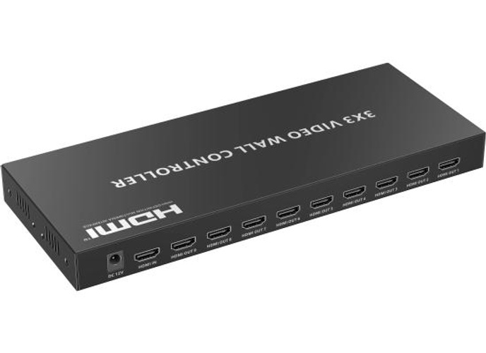 Lenkeng LKV109VW 4K 60Hz 3x3 Videowall Controller Supports 1x2/1x3/1x4/2x2/2x3/3x2/2x4/4x2/3x3 splicing modes RS-232 Control 3.5mm Audio Output product thumbnail 2