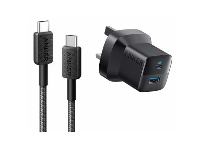 Anker 323, 33W Wall Charger + USB-C To C Cable 90CM, USB Type-A & USB Type-C Interface, ActiveShield Safety System, Portable, Universal Compatibility, Black product thumbnail 2