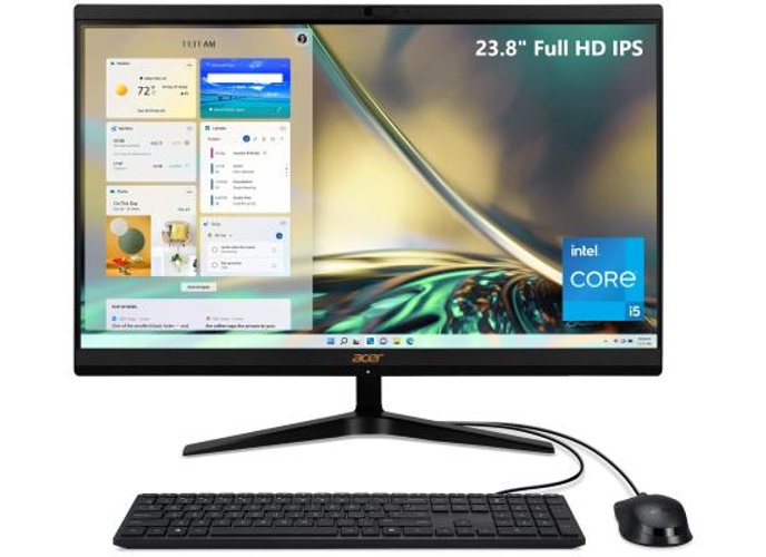 Acer Aspire All-in-One C24-1700 NEW 12Gen Intel Core i5 10-Cores w/ 24" NONE Touch Screen (Customized) - Black product thumbnail 2