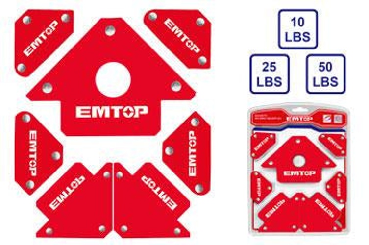 EMTOP 7-Piece Magnetic Welding Holder Set