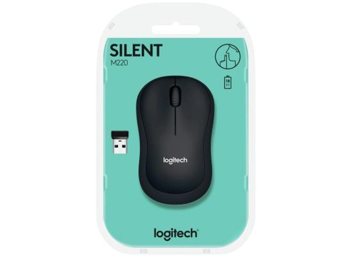 Logitech M220 Silent Wireless Mobile Mouse 18-Month Battery Life & Auto Sleep - CHARCOAL product thumbnail 2