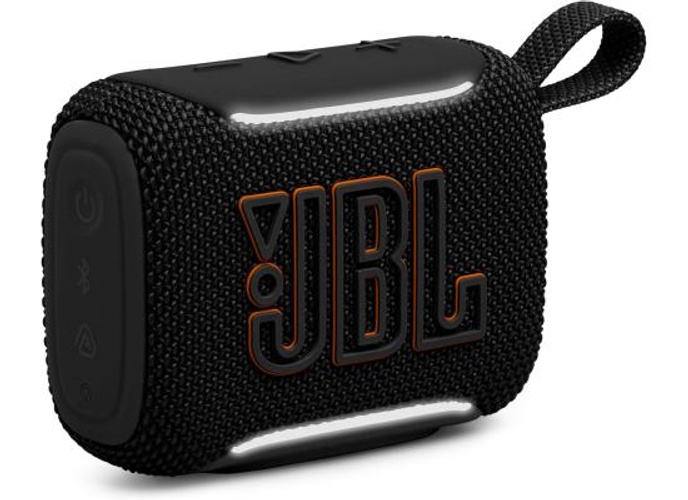 JBL Go 5 - Ultra-Portable Waterproof & Drop-Proof Speaker with JBL Legendary Sound & Ambient Edge Lighting, AirTouch Instant Stereo Pairing or Link Multiple Compatible Speakers via Auracast™ (Black) product thumbnail 2