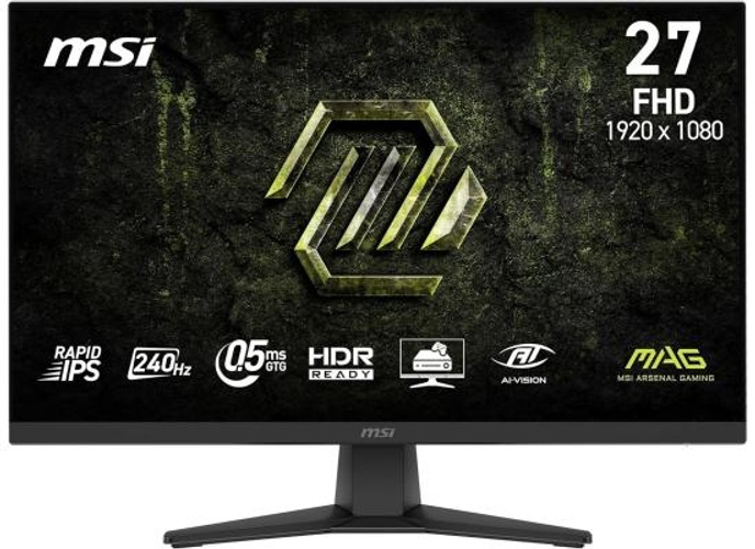 MSI MAG 272F X24 27" Full HD Rapid-IPS 240Hz 0.5ms HDR Ready AI Vision AMD FreeSync™ Premium w/ HDMI 2.0 & DisplayPort , Black product thumbnail 2