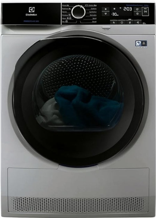 Electrolux Heat Pump Dryer A++, 118Lit, 9KG, Silver
