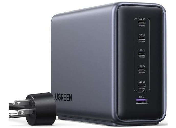 UGREEN Nexode 500W GaN Charging Station, 6-Port USB-C & USB-A with 240W Single Port, Smart Temperature Control & Space-Saving Design for iPhone 17/16/15, Galaxy S25/S24, MacBook Pro/Air, iPad, Laptops product thumbnail 2