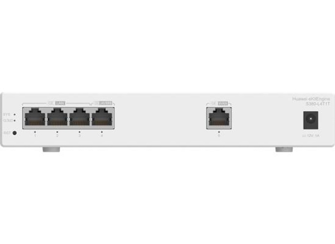 Huawei S380-L4T1T Multi-Service Gateway with 1x GE WAN & 4x GE LAN, Up to 150 users, Forwarding performance 2Gbps, Metal Chassis material, 1x Gigabit WAN Port, 4x Gigabit LAN Ports product thumbnail 2