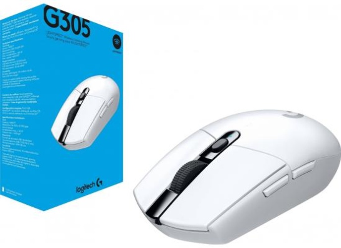 Logitech G305 Lightspeed Wireless Gaming Mouse, Hero Sensor, 12,000 DPI, Lightweight, 6 Programmable Buttons, 250h Battery, On-Board Memory, Compatible with PC, Mac - White product thumbnail 2