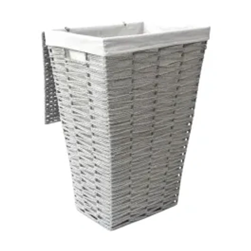 Weva Kora Paper Woven Laundry Basket – Grey product thumbnail 2