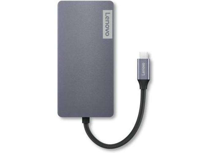 Lenovo 150 USB-C Travel Dock (Charging Host Upto 100W |3 x USB-A 3.0| x HDMI 1.4, 4K @ 30 Hz| 1 x VGA, Up to 1920 x 1080 @ 60 Hz | 1 x Video Output | RJ45 Support |1 Year Warranty| Grey) product thumbnail 2
