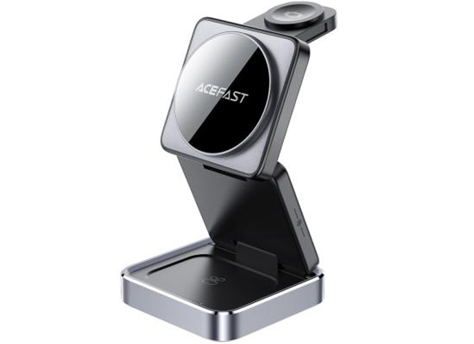 ACEFAST E20 Desktop Wireless Charger Phone Watch Earphone 3-in-1 Charging Station - Gray product thumbnail 2