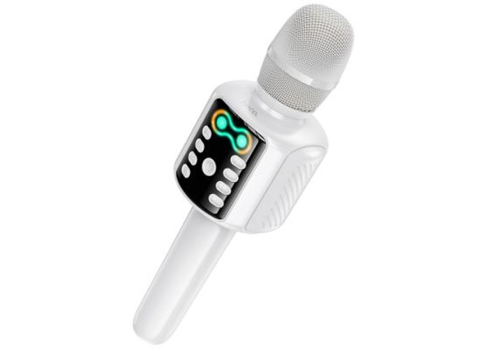 HOCO L24 Karaoke Bluetooth Microphone with Speaker- White product thumbnail 2