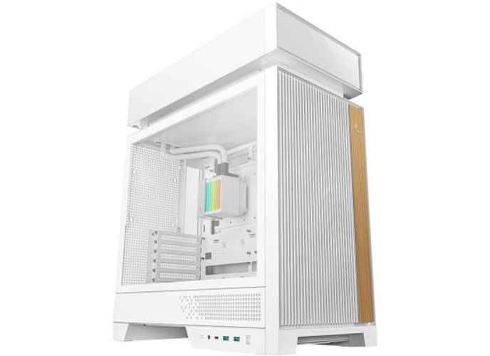 DeepCool CL6600 Computer Case, Pre-installed 360mm ARGB Liquid Cooler & 2x FL12R SE ARGB Fans, ABS + SPCC + Tempered Glass Material, White product thumbnail 2