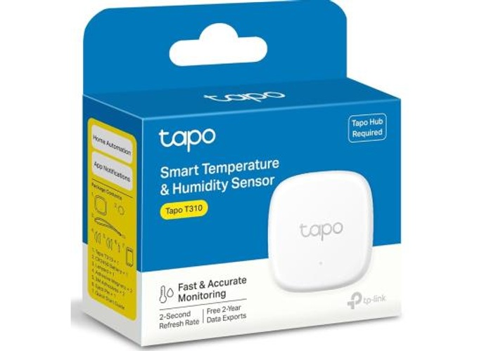 TP-Link Tapo T310 Smart Temperature and Humidity Sensor | Requires Tapo Hub | High-Accuracy Swiss-Made Sensor | Real-Time Notifications | Free Data Storage | Long-Lasting Performance product thumbnail 2