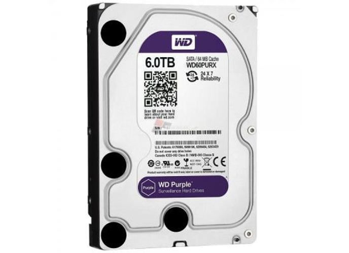 WD 6TB Purple Surveillance Hard Disk Drive 5400 RPM Class 256MB Cache product thumbnail 2