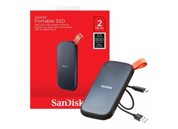 SanDisk 2TB Portable SSD - Up to 800MB/s, USB-C, USB 3.2 Gen 2, Updated Firmware - External Solid State Drive product thumbnail 2