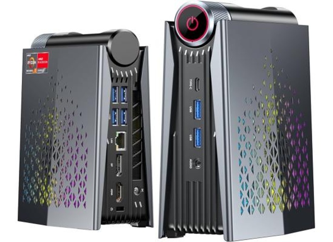 ACEMAGIC S3A Mini PC Gaming Barebone AMD Ryzen 9 7940HSU 8-Cores High Performance Series w/ AMD Radeon 780M Graphic Support up to 8K Display , Black product thumbnail 2