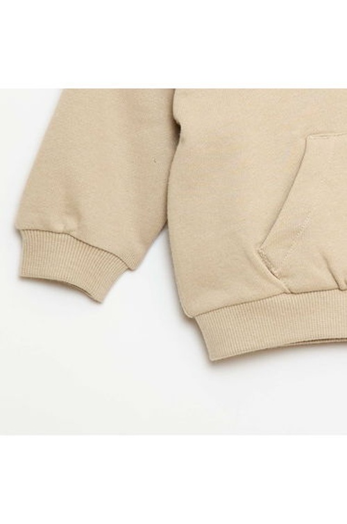 Monochrome Hoodie and Joggers Set - 2 Piece BEIGE product thumbnail 3