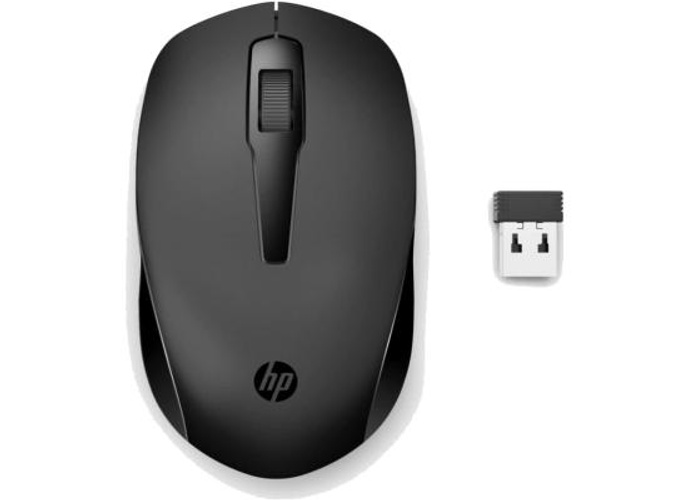 HP 150 Wireless Mouse, 3-Button with Dual Control Scroll Wheel 1600 DPI Optical Sensor with Ergonomic Design for All-Day Comfort for Lefty or Righty Use - Black product thumbnail 2