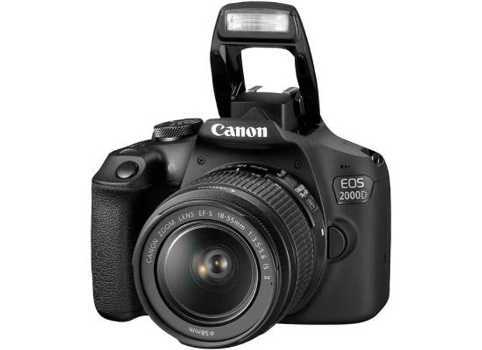Canon EOS 2000D 24.2 MP DSLR Camera With EF-S 18-55 mm f/3.5-5.6 is II Lens - Black product thumbnail 2