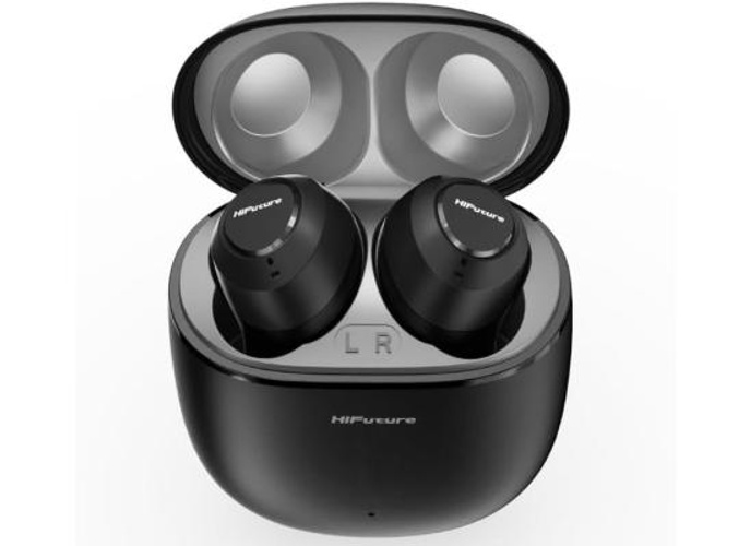 HiFuture OlymBuds3 Comfort Fit Wireless Earbuds, up to 25Hrs Playtime, IPX5 Waterproof, Comfort Fit, 6MM Driver, Powerful Bass, Light weight, Smart Touch Controls, AI Voice Assistant - Black product thumbnail 2