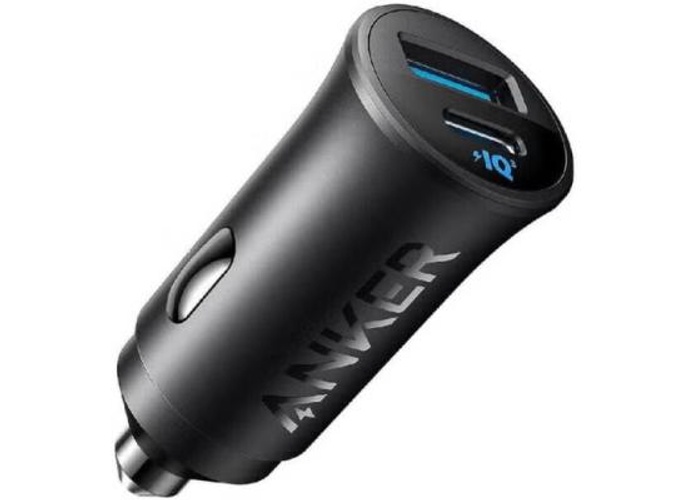 Anker USB-C Car Charger, 30W 2-Port Type-C Car Adapter, iPhone Car Charger with Power IQ 3.0, For Smartphones - Black product thumbnail 2