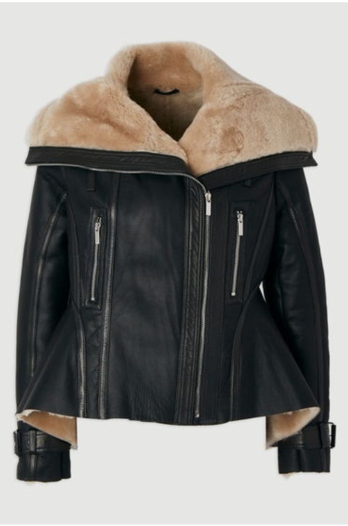 Shearling High Low Jacket product thumbnail 4