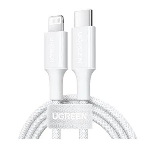 Ugreen USB-C to Lightning Braided Cable 0.5m White