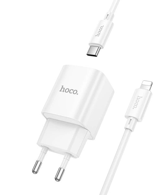 شاحن Hoco C146A Charm 20W USB-C مع كابل Lightning product thumbnail 3