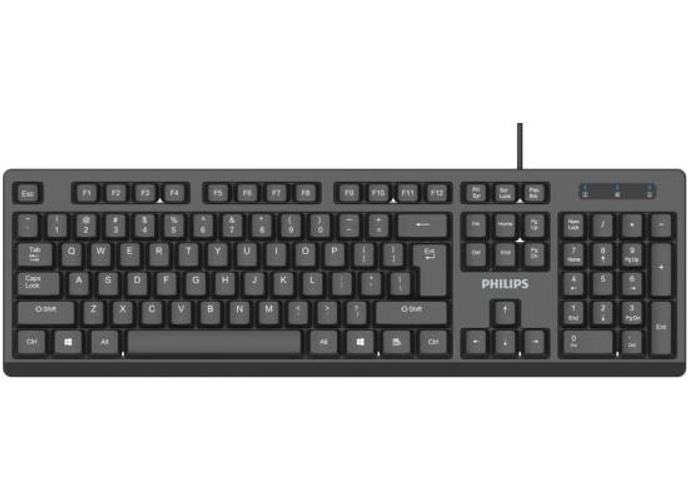 Philips K234 USB Wired Keyboard for PC Laptop Desktop Computers | 104 Keys with Numeric Keypad- Black product thumbnail 2