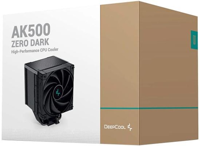 DeepCool AK500 ZERO DARK CPU Air Cooler 240w TDP Giant Heatsink 90mm Thickness with 5 Copper Heat Pipes BBHT Technology 120mm PWM Fan For AMD & Intel product thumbnail 2
