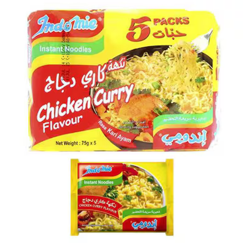 Indomie Chicken Curry Noodles 75g - Pack of 5