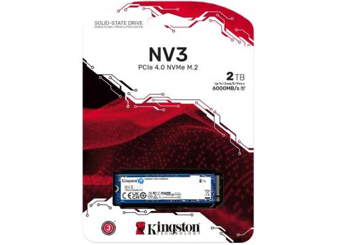 Kingston NV3 2TB M.2 2280 NVMe PCIe Gen 4x4 Internal SSD Up to 6000 MB/s product thumbnail 2