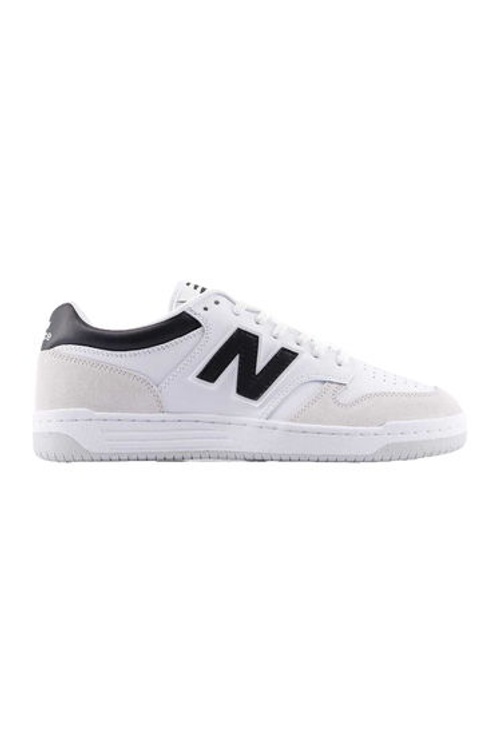 New Balance Mens BB480IGB Leather Trainers - White/Black