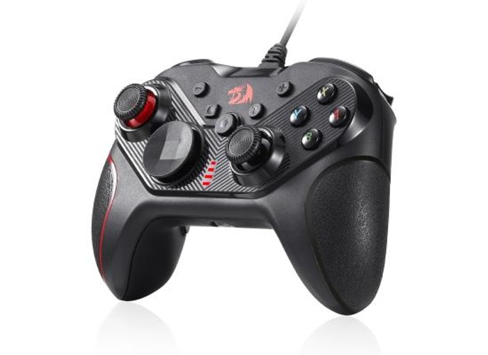Redragon G710 Wired Gaming Controller - Dual Vibration Motors, Rapid Trigger, Ergonomic Design, 4 Programmable Keys, Customizable Macros, Adjustable Joystick Heights - Work for PC & Android & NS - Black product thumbnail 2