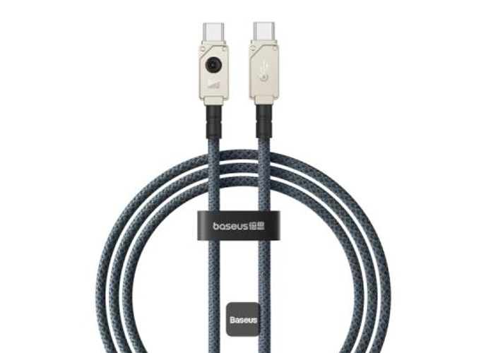 Baseus Unbreakable Series 100W PD Fast Charging Data Cable Type-C to Type-C 1M - White product thumbnail 2